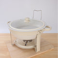 Amazon stainless steel round dining stove detachable foldable alcohol stove buffet stove hotel restaurant buffet stove