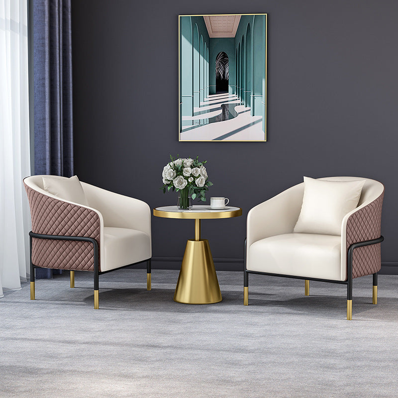 Nordic office business table and chair combination sales department reception single sofa chair hotel negotiation one table and two chairs