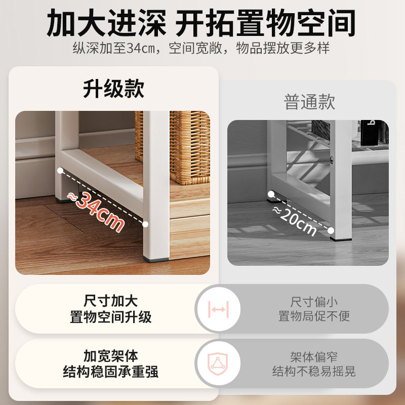 Shelf Shelf Floor Office Multi-layer Storage Shelf Locker Next to Desk Low Cabinet Household Shelf Display Cabinet