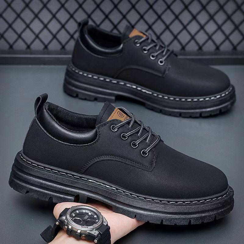 New arrivalabrasion resistantlow ankle short bootsnew arrivalspring summermenretro british stylebootseasiest for matchthick solecasual shoes