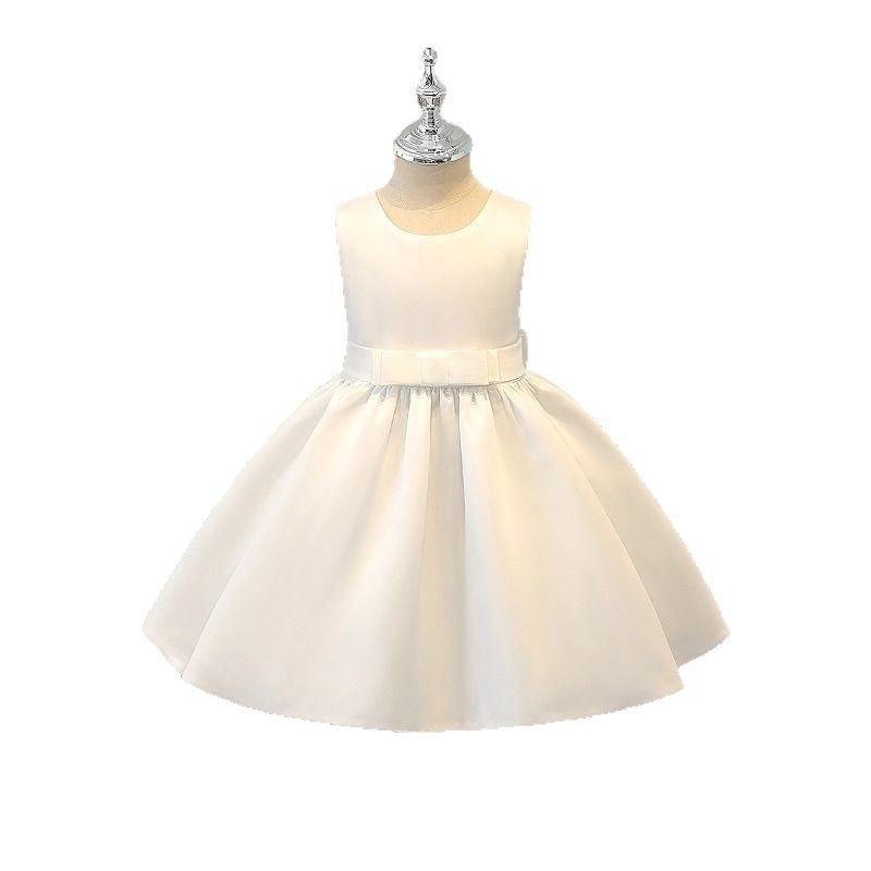 Baby dress birthday princess dress bow sweet style first birthday tutu dress  new girls' dress summer