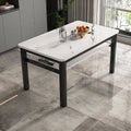 Modern tempered glass double-layer dining table and chair set - perfect for small spaces, home use, rental properties, and dining areas