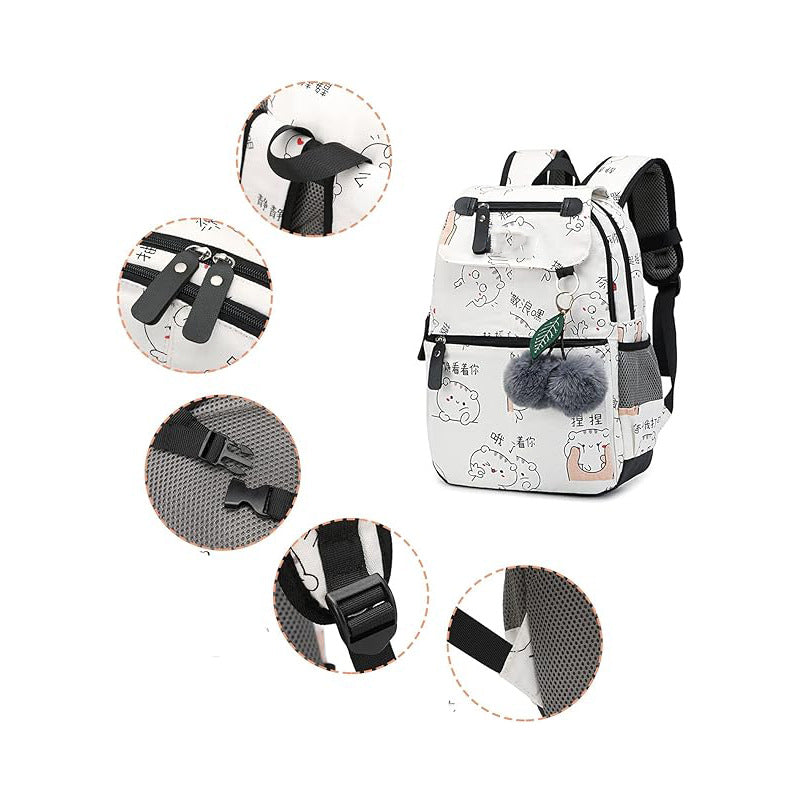 School bag, junior high school students, men and women, high value, large capacity, light travel, simple backpack, college student backpack.