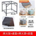 Winter home heating table foldable warming table stainless steel fire pit table dining table coffee table dormitory rental house handy gadget