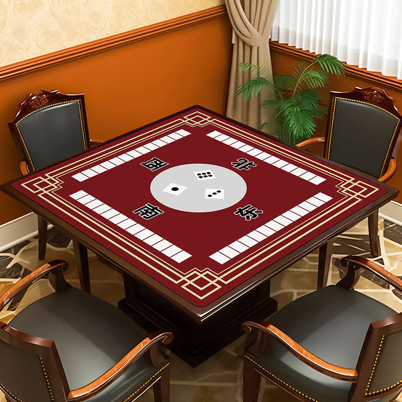 Square mahjong table mat - absorbent, non-slip, and silent - ideal for mahjong parlors, poker rooms, and gaming tables - also suitable as a dining table mat