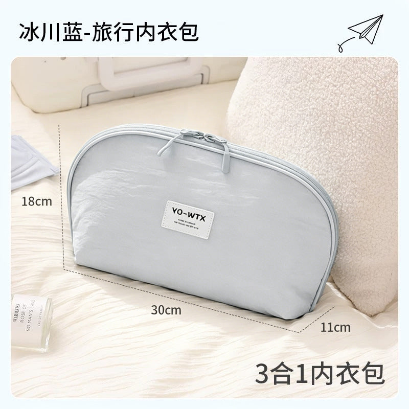Underwear storage bag travel portable underwear socks storage bag three-in-one travel pack special handy gadget for underwear