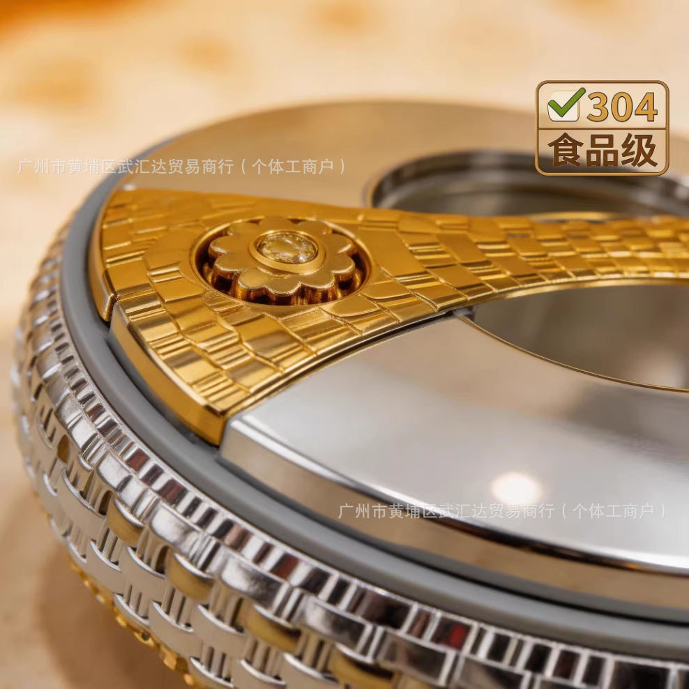 Food warmer golden point double layer 4l-5l-6l insulated box export cross-border factory direct sales insulated lunch box