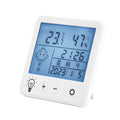 Electronic temperature and humidity meter - high-precision indoor wall-mounted thermometer hygrometer with alarm for home, nursery, and temperature monitoring