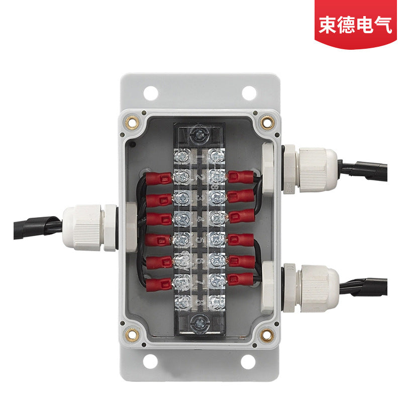 Outdoor waterproof junction box with terminals Industrial security ABS plastic sealed box UK/TB terminal cable breakout box