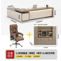 2.2m boss table [single cabinet] + chair + 2.4m file cabinet