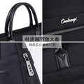 Business briefcase, large capacity waterproof document organizer, handheld file bag, conference bag - customizable with printing