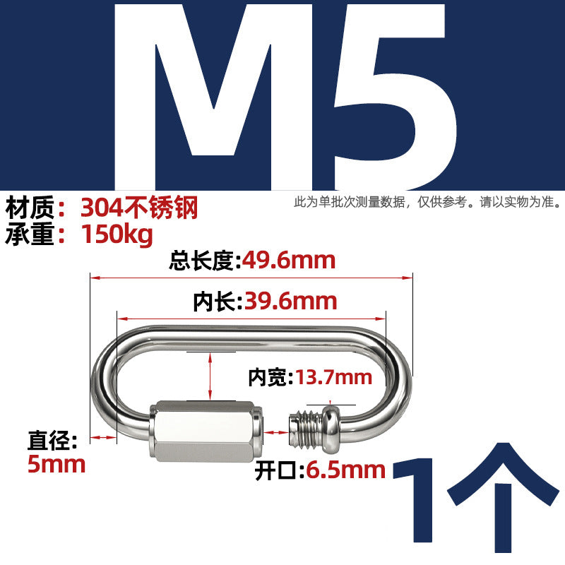 304 stainless steel U-shaped U-shaped sandbag hanging chair grid swing hammock fire escape expansion screw hook hook