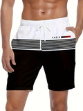 trending men's swim trunks, quick-dry swim shorts, casual athletic beach shorts, new european and american styles