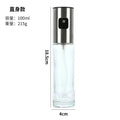 304 stainless steel oil sprayer bottle - convenient press-type oil dispenser for home bbq, glass bottle for reduced fat and oil control