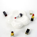 Ins chubby creative pure color ceramic flower plate desktop photo props popular style jewelry plate storage plate