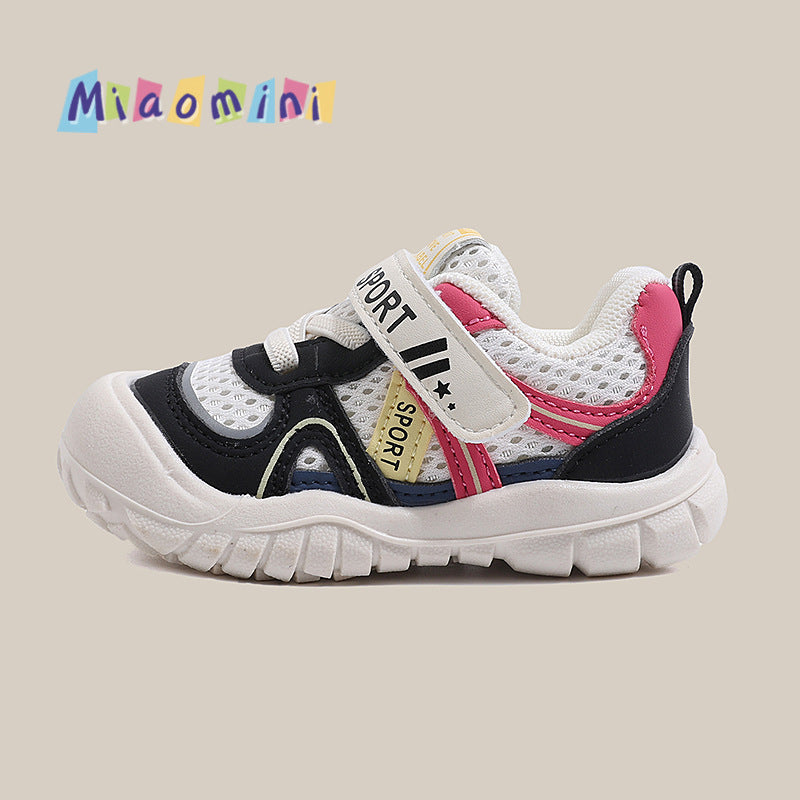 Baby first walker shoes  spring/autumn breathable mesh shoes girls' sneakers soft sole boys' infant casual shoes 1-3 years old