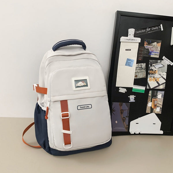 Fashion Leisure Business Travel Backpack Computer Bag Men's and Women's Large Capacity Lightweight College Style New Student School Bag