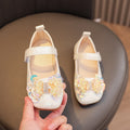 Preppy stylekidsflats square toe springnew arrivalk-style big bowsgirl princess shoes children's leather shoes