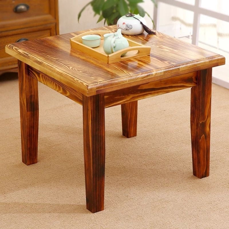 Solid wood small square table for home low table dining square table chinoiserieretro card table chess table wooden table square