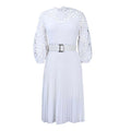 European and american women's clothing  summer new arrival: elegant lace patchwork, pleated, hollow-out, sexy plus size african dress - export quality