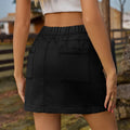 European and american cross-border e-commerce  spring/summer new arrivals:  independent store washed denim skirt with elastic waistband