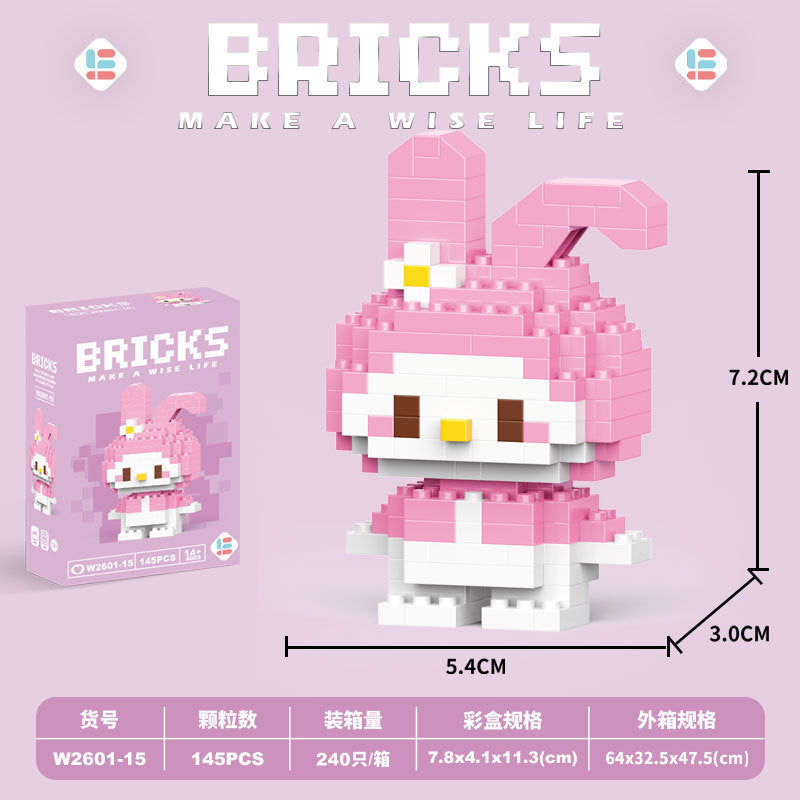 Compatible with lego animal friends series cartoon figurines, educational building blocks, children's bricks, street vendor toys, wholesale gifts
