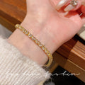 Super fairy micro-embedded zircon bows bracelet for women classy sense of accessible luxury crystal bracelet best selling exquisite pull-out hand jewelry