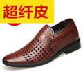 Genuine soft leather men's leather shoes summer leather sandals men's hollow-out clogs casual leather sandals breathable men's shoes