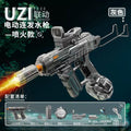 uzi uzi electric burst water gun fire flash linkage reloading large capacity water gun kids toys