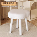 Cream style makeup stool dressing table stool girl bedroom cloud chair solid wood simple manicure special high-end