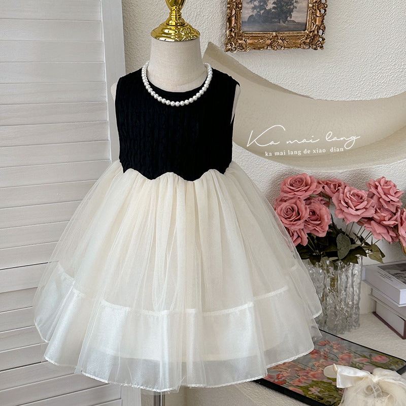 Girls' dress -  summer new arrival: stylish bowknot tank dress, princess style