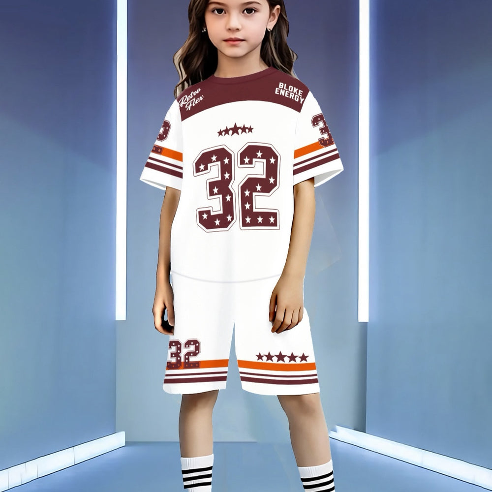 wholesale girls' short-sleeve and shorts sets, fashionable spring, summer, and autumn outfits for girls