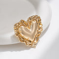 Wholesale heart-shaped rings: european & american cross-border vintage jewelry, statement pieces with a high-end feel, ruffled lace trim, adjustable open band rings