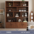 For homefloor-standing storage rack, whole wall storage cabinet, multi-layer solid wood wine cabinet, all-in-one wall bookcase, living room storage cabinet