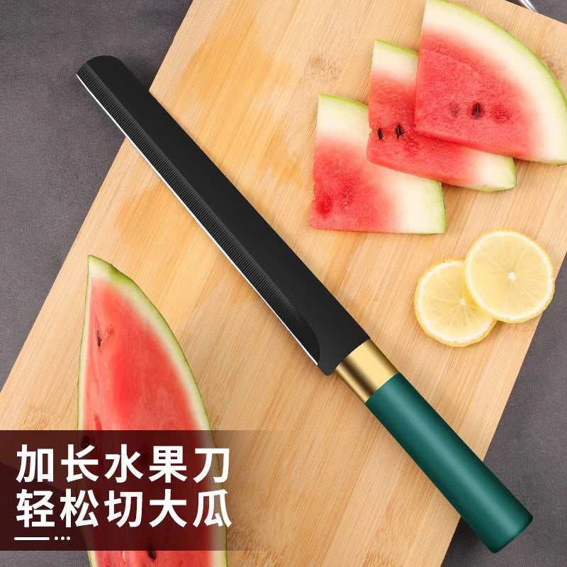 Stainless steel sharp fruit knife - dorm safe, commercial grade, premium home use - perfect for slicing watermelons and other fruits - kitchen knife