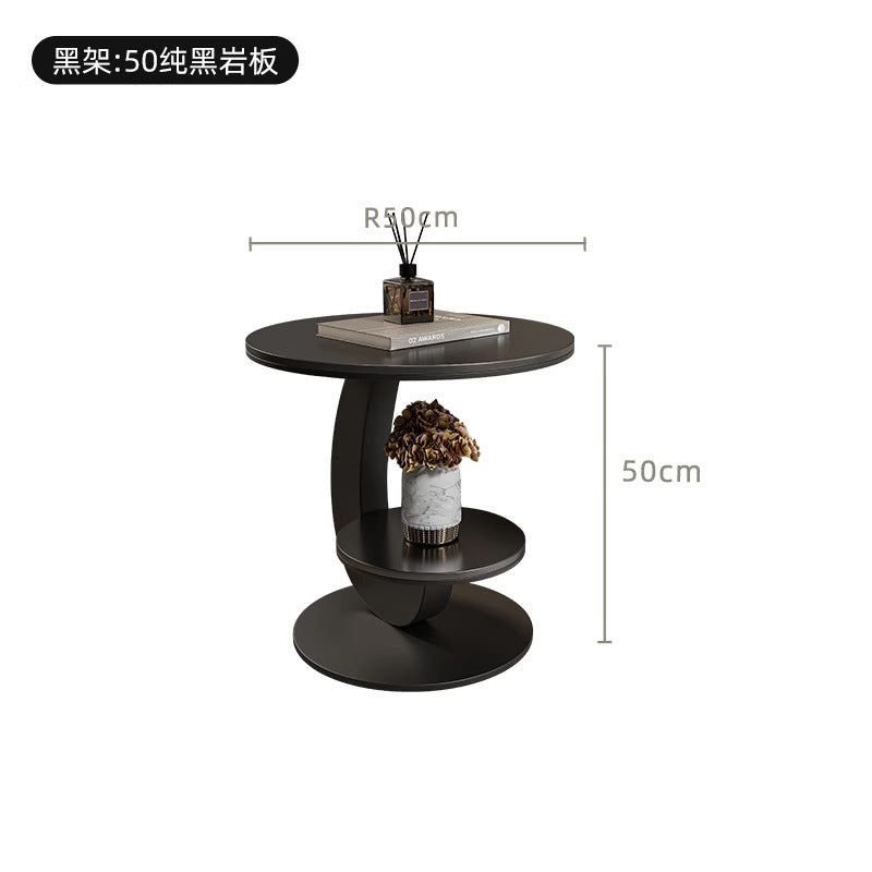 Accessible luxury italian slate coffee table cream style tea table tea table for home living room popular popular simple rental house coffee table
