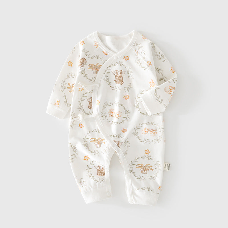 Babylon jumpsuit fall and winterpure cotton baby butterfly clothes boneless clothes newborn monk clothes type a spring & fall khaki