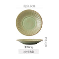 10.5inch deep dish-fruit green