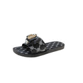 2024 summer women's outdoor slippers - fashionable bowknot soft sole casual thong sandals - chic fairy style beach slides