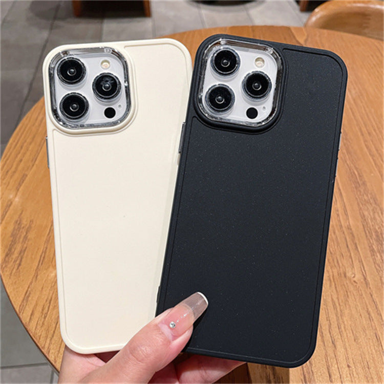 Suitable for apple 16pro metal photo frame mobile phone case iphone7p/xr caramel color protective cover suitable for all series