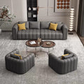 High-end sofa and coffee table combination booth u-shaped modern party booth room cinema entertainment club reception sofa