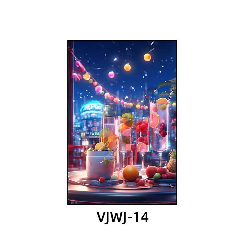 Bar KTV box decoration hanging pictures Cocktail bottle clear bar atmosphere music dining bar Bistro decoration painting