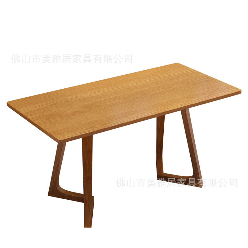 Cafe Solid wood back chair Restaurant Dessert milk tea shop Leisure sofa Table and chair combination Rest area Card seat