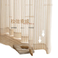 New rice-flower-scented linen gauze curtain, light-transmitting and opaque window gauze, living room balcony, medieval style window gauze, wheat-ear pastoral style