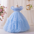 export girls' dresses: high-end new flower girl wedding dresses, tulle tutu skirts, little girl runway outfits - in stock