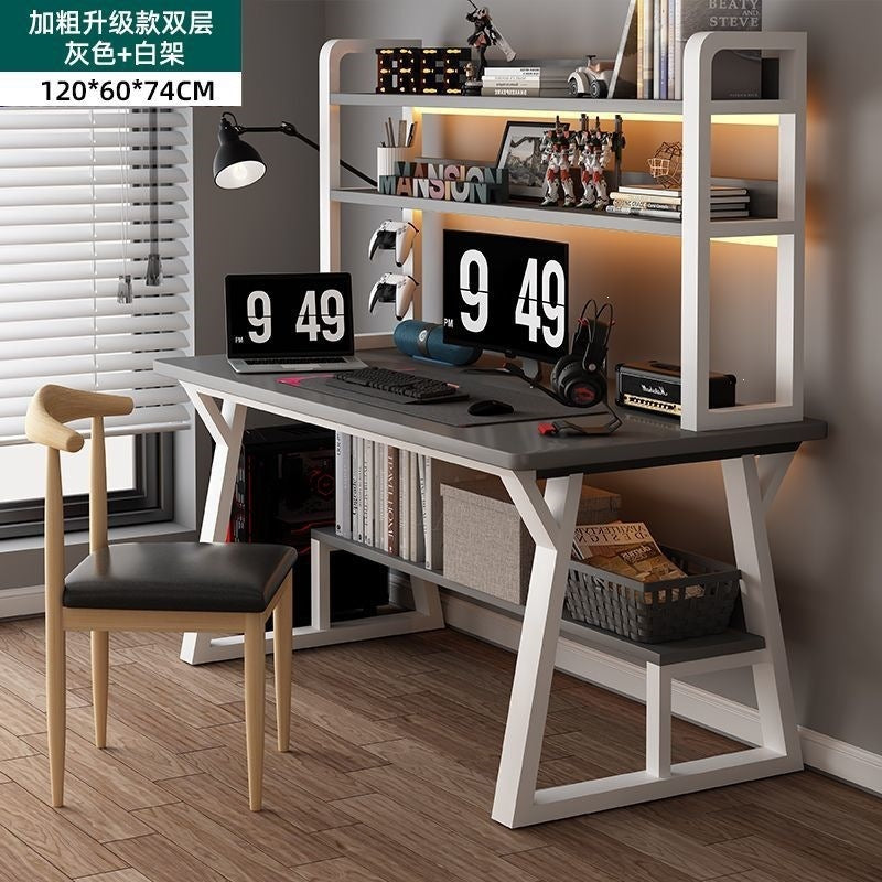 Desk computer desk bookshelf combination home study table minimalist student academic writing desk office desk gaming desk