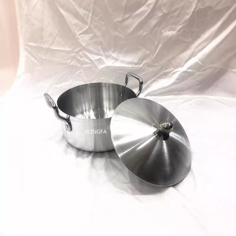 Aluminum potexport pot 7pcs high ear suit aluminum pot soup pot suit kitchenware