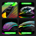 Limai v6 wired mouse - usb, rgb backlit, gaming & esports computer mouse peripheral, rgc gaming mouse - universal compatibility