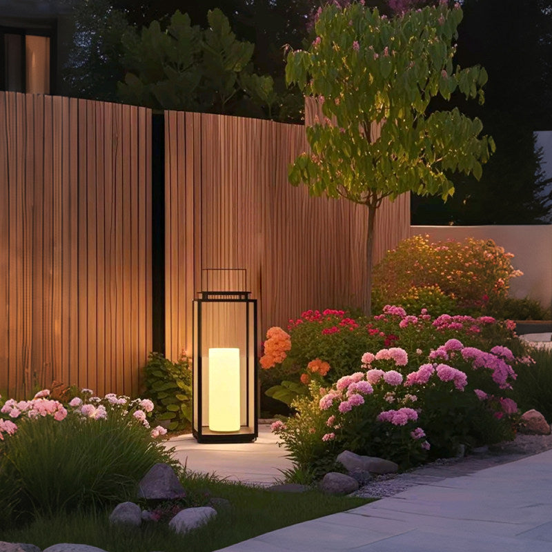 Outdoor villa garden floor lamp solar powered lawn light patio lamp waterproof portable table lamp yard atmosphere light