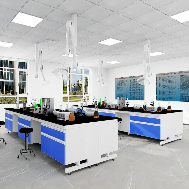 Physical and chemical laboratory tables and chairs, steel and wood experimental bench, operation bench, laboratory workbench, experimental table, experimental bench